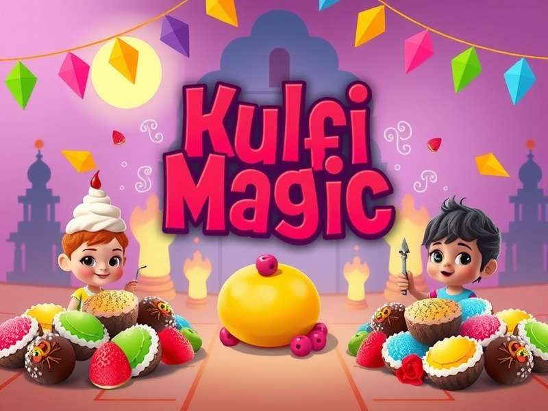 Hunt For Kulfi Magic game banner showing colorful kulfi desserts and adventure characters